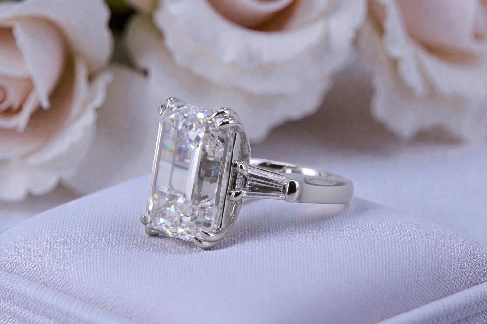 Lab-grown large diamond ring for Carmel Valley couples