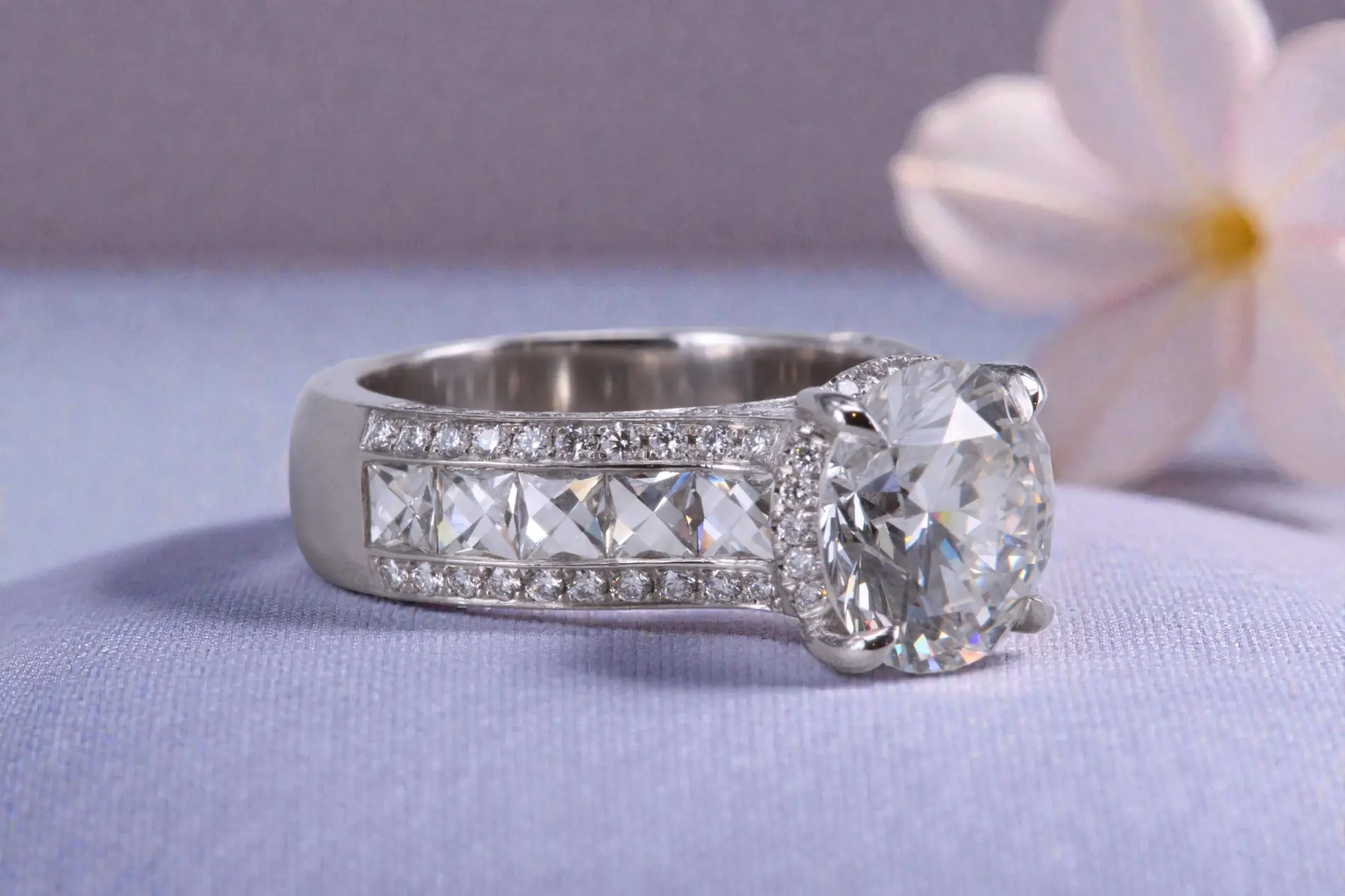 Handcrafted diamond ring for Carmel Valley brides