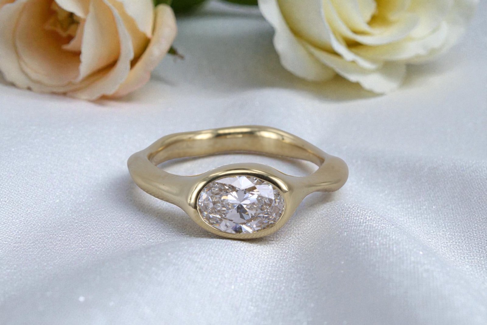 Non-traditional engagement ring for Carmel Valley couples